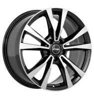 Rial M12 8x19 ET20 5x112 66,5 diamant-schwarz-frontpoliert