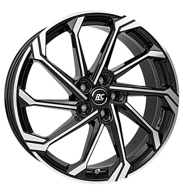 RCDesign RC36 7,5x19 ET40 5x112 57,1 schwarz glanz vollpoliert