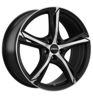 Ronal R62 7,5x18 ET50 5x108 76 jetblack-matt-frontkopiert