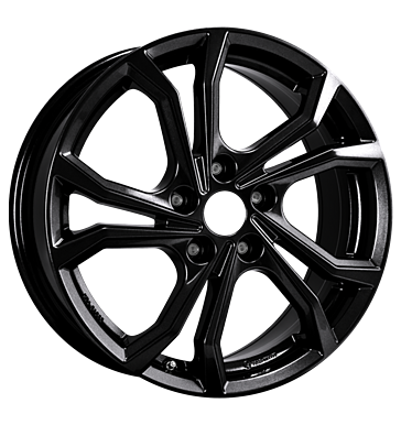 RCDesign RE2 7x17 ET43 5x114,3 66,1 schwarz glanz