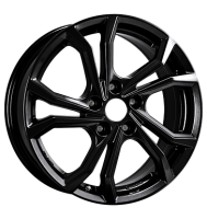 RCDesign RE2 7x17 ET43 5x114,3 66,1 schwarz glanz