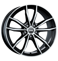 Rial X12X 9x20 ET33 5x112 66,5 diamant-schwarz frontpoliert