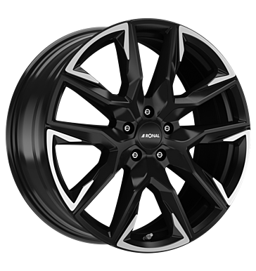 Ronal R71 9,5x21 ET40,1 5x114,3 64,1 jetblack-matt-hornkopiert