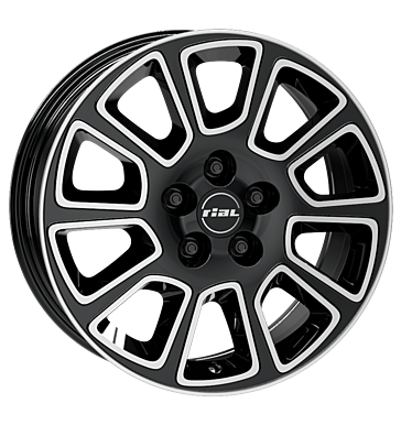 Rial Transporter 2 7,5x18 ET60 5x120 65,1 diamant-schwarz frontpoliert