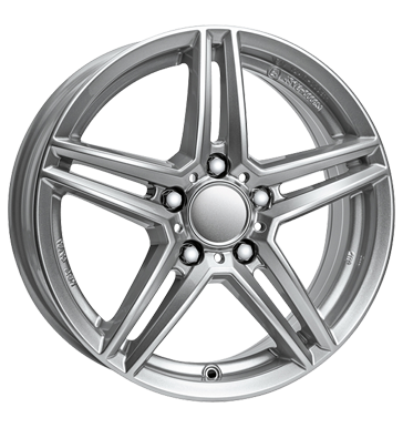 Rial M10 9x18 ET30 5x112 66,5 polar-silber