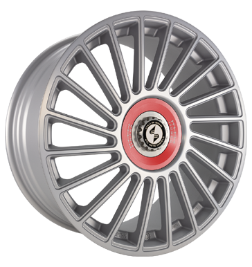 Eta Beta Venti-R ZV 8,5x19 ET45 5x112 78,1 Silver matt full pol R.Rot/M.Silber