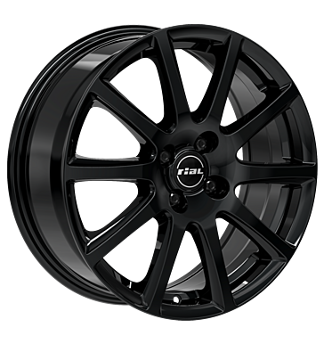 Rial Milano 6x15 ET45 4x100 63,3 diamond-black