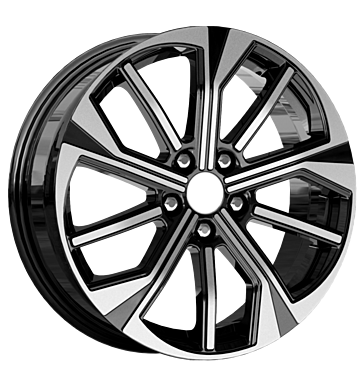 RCDesign RE7 6,5x18 ET32 5x114,3 66,1 schwarz glanz vollpoliert