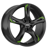Ronal R62 Green 7,5x18 ET40 5x108 76 jetblack green