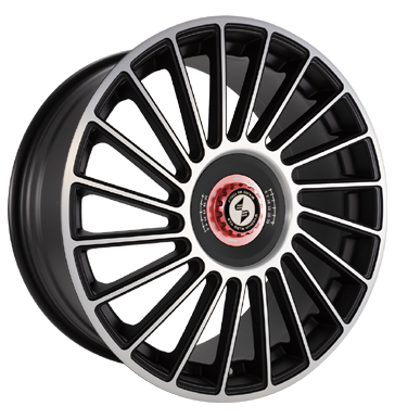 Eta Beta Venti-R ZV 8,5x19 ET33 5x120 72,6 Black matt full pol. R.Schwarz/M.Rot
