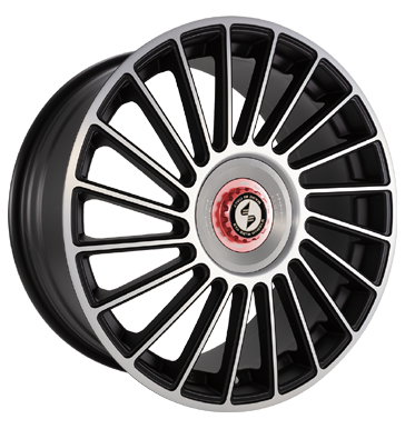 Eta Beta Venti-R ZV 8,5x20 ET45 5x108 78,1 Black matt full pol. R.Silber/M.Rot