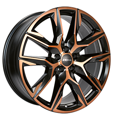 Ronal R71 8,5x20 ET43 5x120 72,5 jetblack-copper matt