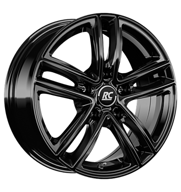 RCDesign RC27 7,5x18 ET49 5x108 65,1 schwarz glanz