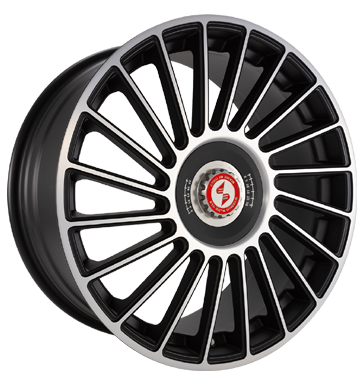 Eta Beta Venti-R ZV 8,5x20 ET35 5x112 78,1 Black matt full pol. R.Schw./M.Silber