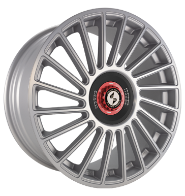 Eta Beta Venti-R ZV 9x21 ET35 5x112 78,1 Silver matt full pol R.Schwarz/M.Rot