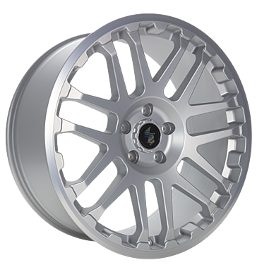 Eta Beta Combat 8x18 ET40 5x127 71,6 silver matt lip polished
