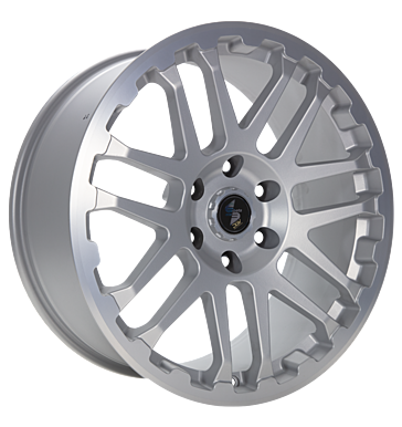 Eta Beta Combat 9x20 ET25 5x130 84,1 silver matt lip cap pol