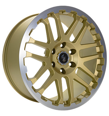Eta Beta Combat 9x20 ET25 5x130 84,1 gold matt lip cap pol