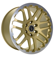 Eta Beta Combat 9x20 ET25 5x130 84,1 gold matt lip cap pol