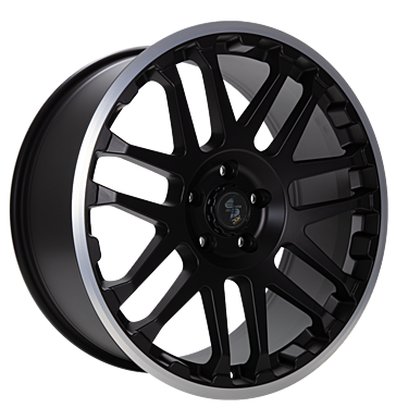 Eta Beta Combat 7x17 ET60 5x118 71,1 black matt lip polished