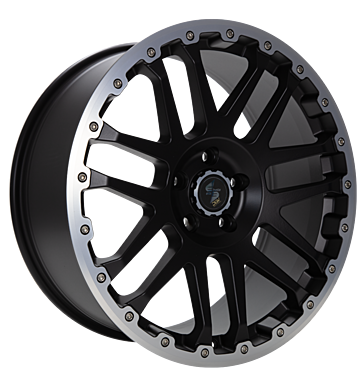 Eta Beta Combat CV 7x17 ET60 5x118 71,1 black matt lip cap pol