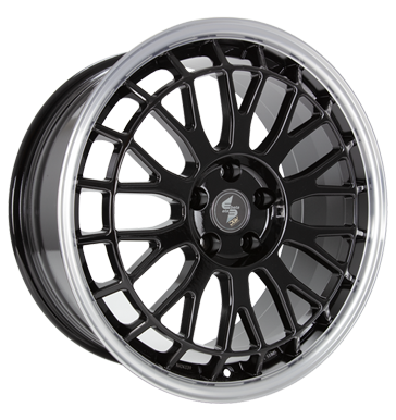 Eta Beta Unit 9x21 ET40 5x112 66,5 black matt lip polished