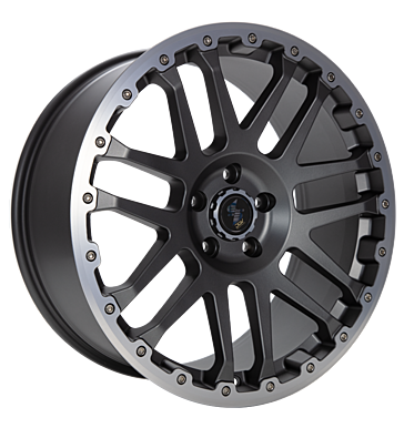 Eta Beta Combat CV 8x18 ET45 5x112 66,5 anthr. matt lip cap pol
