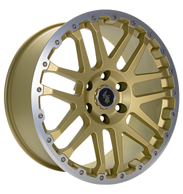 Eta Beta Combat CV 8x18 ET45 5x112 66,5 gold matt lip cap pol
