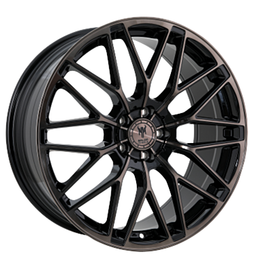 BALDR WHEELS 001 8,5x20 ET28 5x112 66,6 Black Brushed Tinted