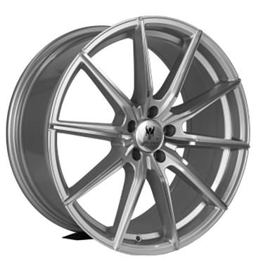 BALDR WHEELS 003 9x20 ET28 5x112 57,1 silber Front poliert