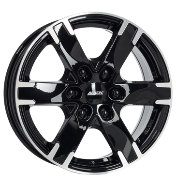Alutec Titan 7x16 ET55 6x130 84,1 diamant-schwarz frontpoliert