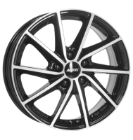 Alutec Singa 7,5x18 ET55 5x108 63,4 diamant-schwarz...