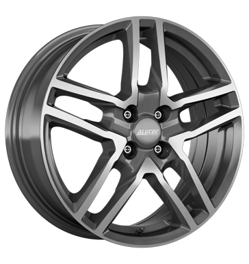 Alutec Ikenu 6,5x16 ET46 4x100 54,1 graphit frontpoliert