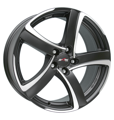 Alutec Shark 7,5x17 ET48 5x100 57,1 racing-schwarz frontpoliert