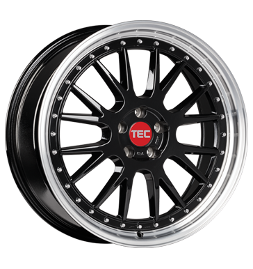 TEC Speedwheels GT Evo 8x18 ET35 4x100 64 black-polished-lip