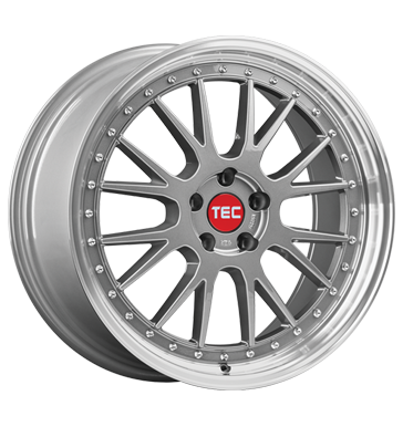 TEC Speedwheels GT Evo 8x18 ET35 4x100 64 titan-polished-lip