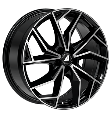 Alutec ADX.02 7,5x18 ET50 5x112 70,1 diamant schwarz frontpoliert