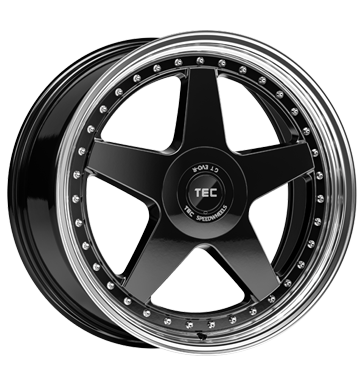 TEC Speedwheels GT Evo-R 8,5x19 ET30 5x100 64 schwarz-glanz-hornpoliert