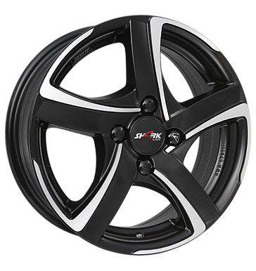 Alutec Shark 6x16 ET40 4x100 63,3 racing-schwarz frontpoliert