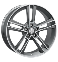 Autec Rias 8,5x20 ET48 5x112 70 titansilber matt poliert