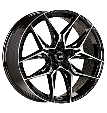 TEC Speedwheels GT9 8,5x20 ET45 5x112 66,6 schwarz-glanz-frontpoliert
