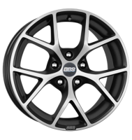 BBS SR 7,5x17 ET40 5x115 70,2 vulcano grau diamant-gedreht