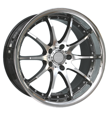 Tomason TN8 8,5x19 ET30 5x112 72,6 hyperblack diamant poliert + Edelstahlb.