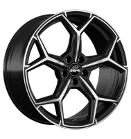 Antera A101 10,5x22 ET28 5x130 71,6 Piano Black Diamond