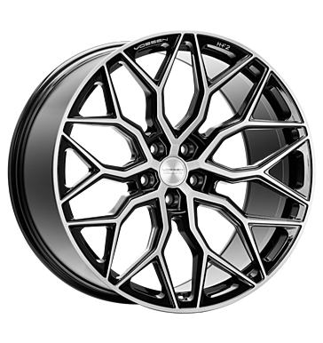 Vossen HF2 9x22 ET32 5x112 66,6 brushed gloss black