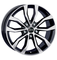 Autec Uteca 9x21 ET45 5x114,3 70 schwarz poliert