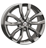 Autec Uteca 7,5x17 ET36 5x105 56,6 titansilber