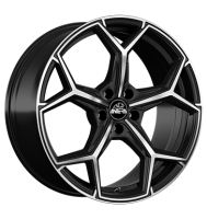 Antera A101 9,5x22 ET36 5x112 66,6 Piano Black Diamond